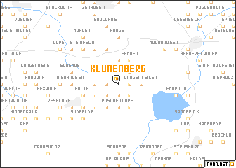 map of Klünenberg