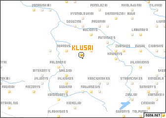 map of Klusai