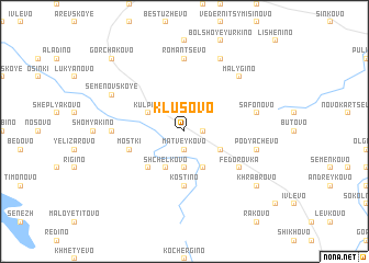 map of Klusovo