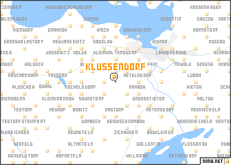 map of Klüssendorf