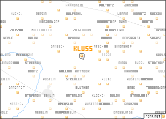 map of Klüß