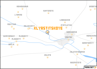 map of Klyastitskoye