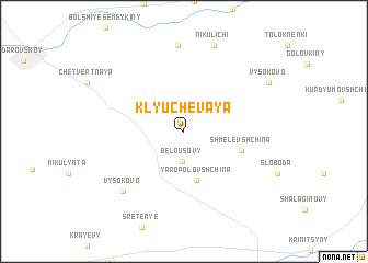 map of Klyuchevaya
