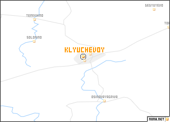 map of Klyuchevoy