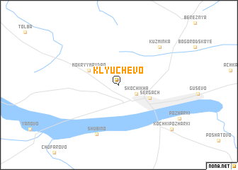 map of Klyuchevo