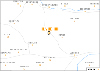 map of Klyuchiki