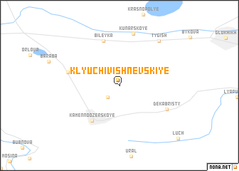 map of (( Klyuchi Vishnëvskiye ))