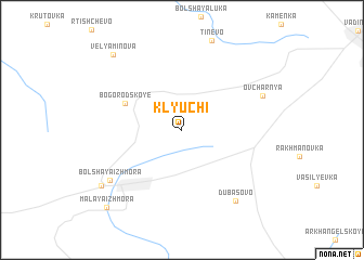 map of Klyuchi