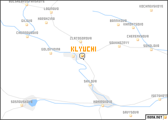 map of Klyuchi