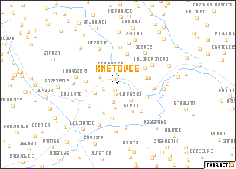 map of Kmetovce