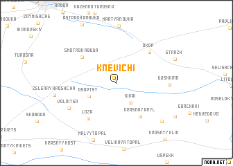 map of Knevichi