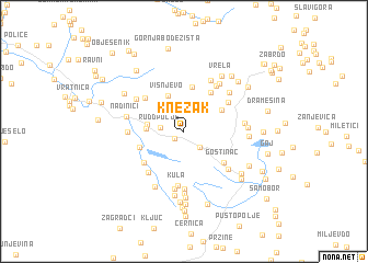 map of Knežak