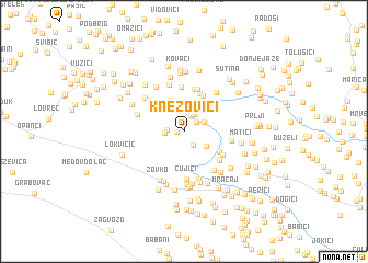 map of Knezovići