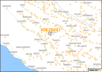 map of Knezovići