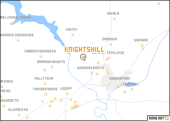 map of Knights Hill