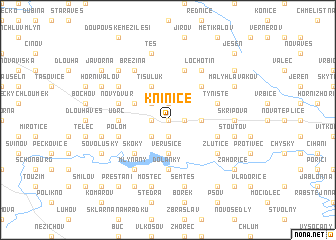 map of Knínice