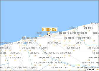 map of Knokke