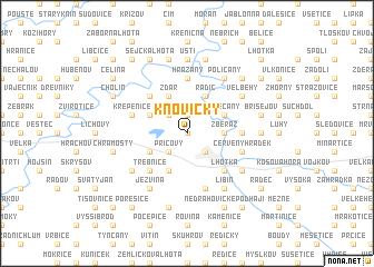 map of Kňovičky