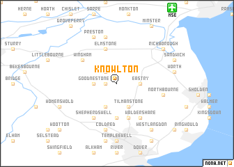 map of Knowlton