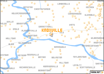 map of Knoxville