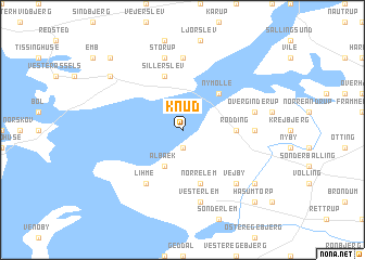 map of Knud