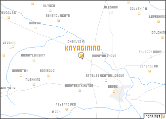 map of Knyaginino