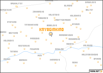 map of Knyagin\