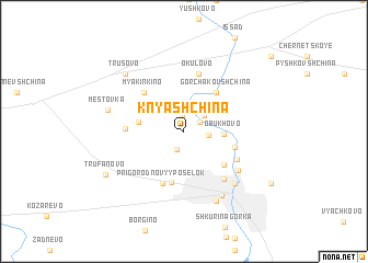 map of Knyashchina