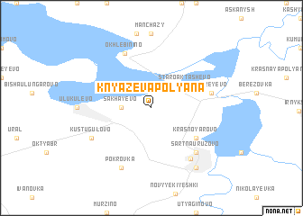 map of Knyazeva Polyana