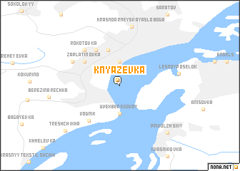 map of Knyazevka