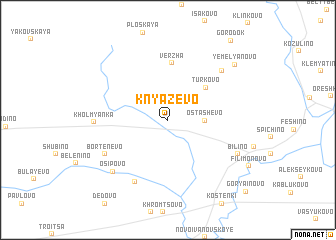 map of Knyazevo