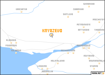 map of Knyazevo
