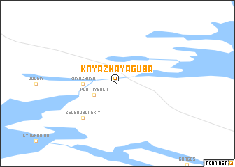 map of Knyazhaya Guba