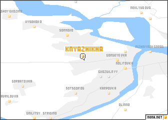 map of Knyazhikha