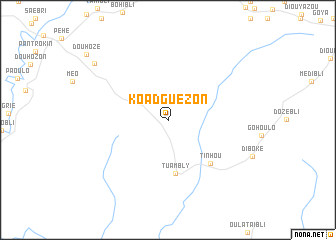 map of Koadguézon