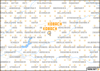 map of Köbach