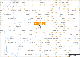 map of Kobape