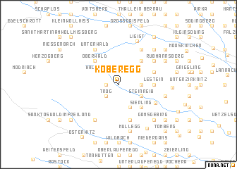 map of Koberegg