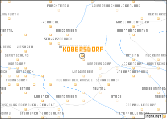 map of Kobersdorf