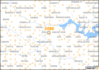 map of Kobé