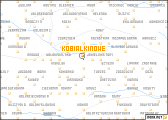 map of Kobiałki Nowe