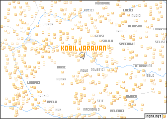 map of Kobilja Ravan