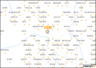map of Kobī