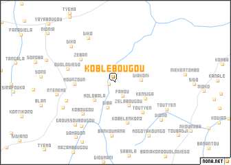 map of Koblébougou