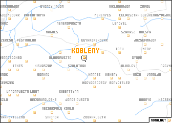 map of Köblény