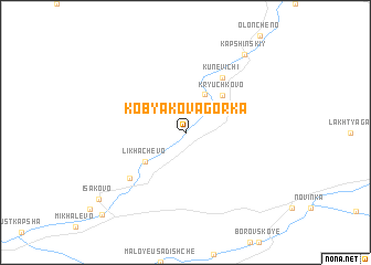 map of Kobyakova Gorka