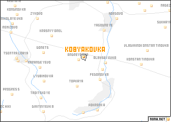 map of Kobyakovka