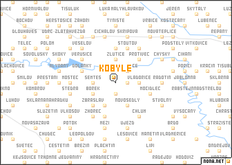 map of Kobylé