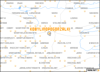 map of Kobylino-Pogorzałki