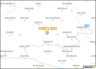 map of Kobylʼniki